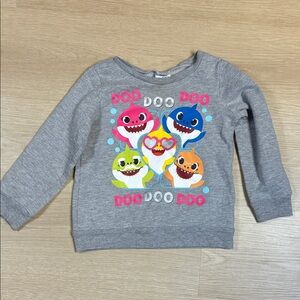 Pinkfong Gray Baby Shark Kids Sweatshirt